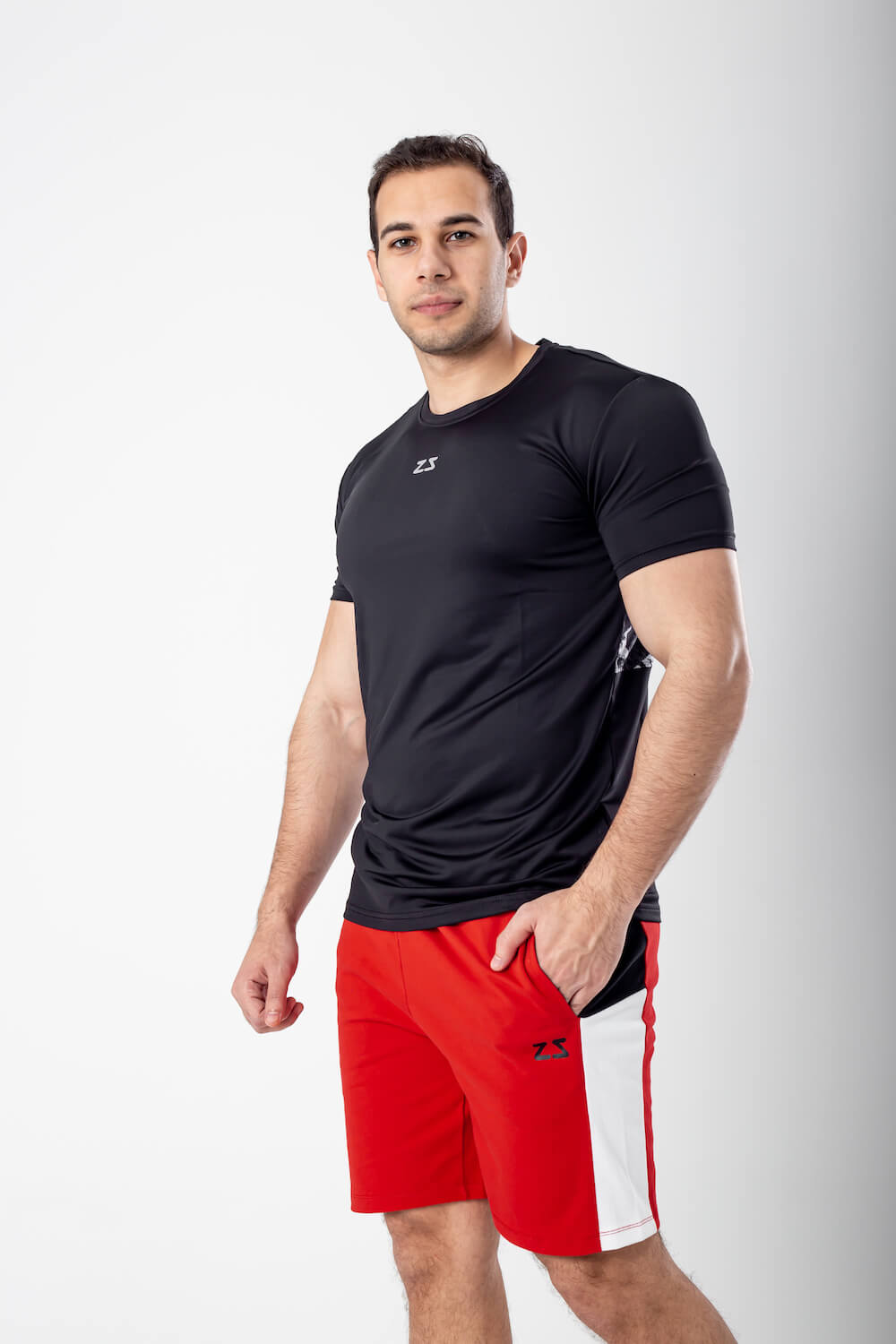 3 tone short red2