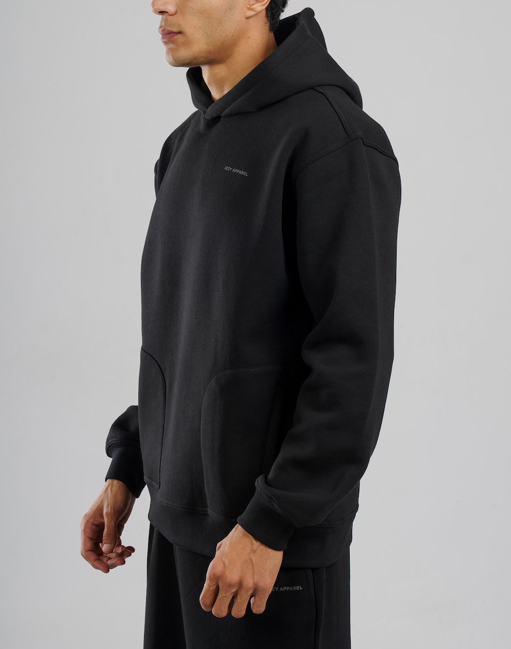 black hoodie men