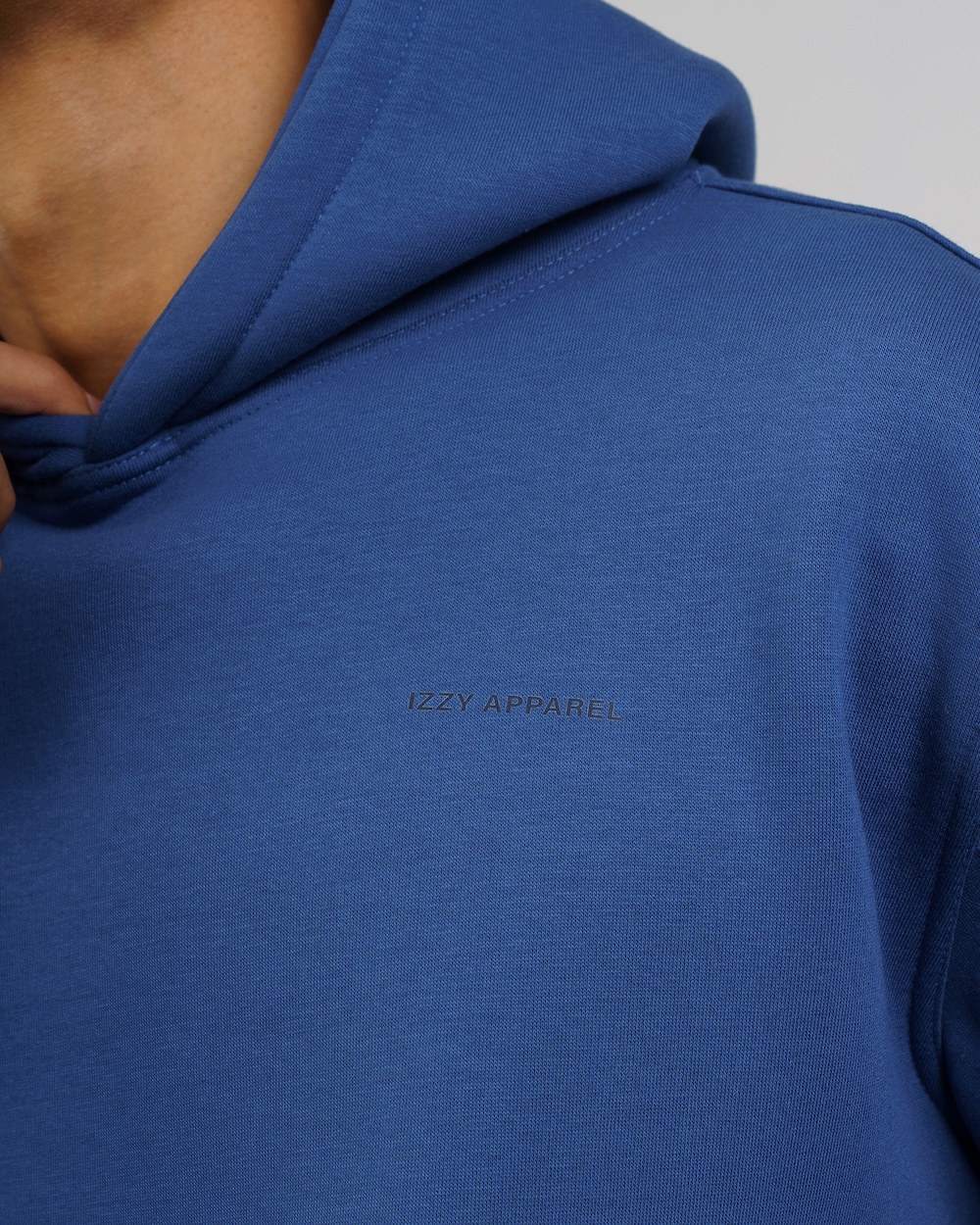 blue hoodie men